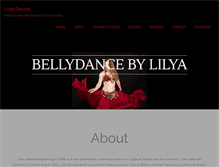 Tablet Screenshot of lilyadances.com